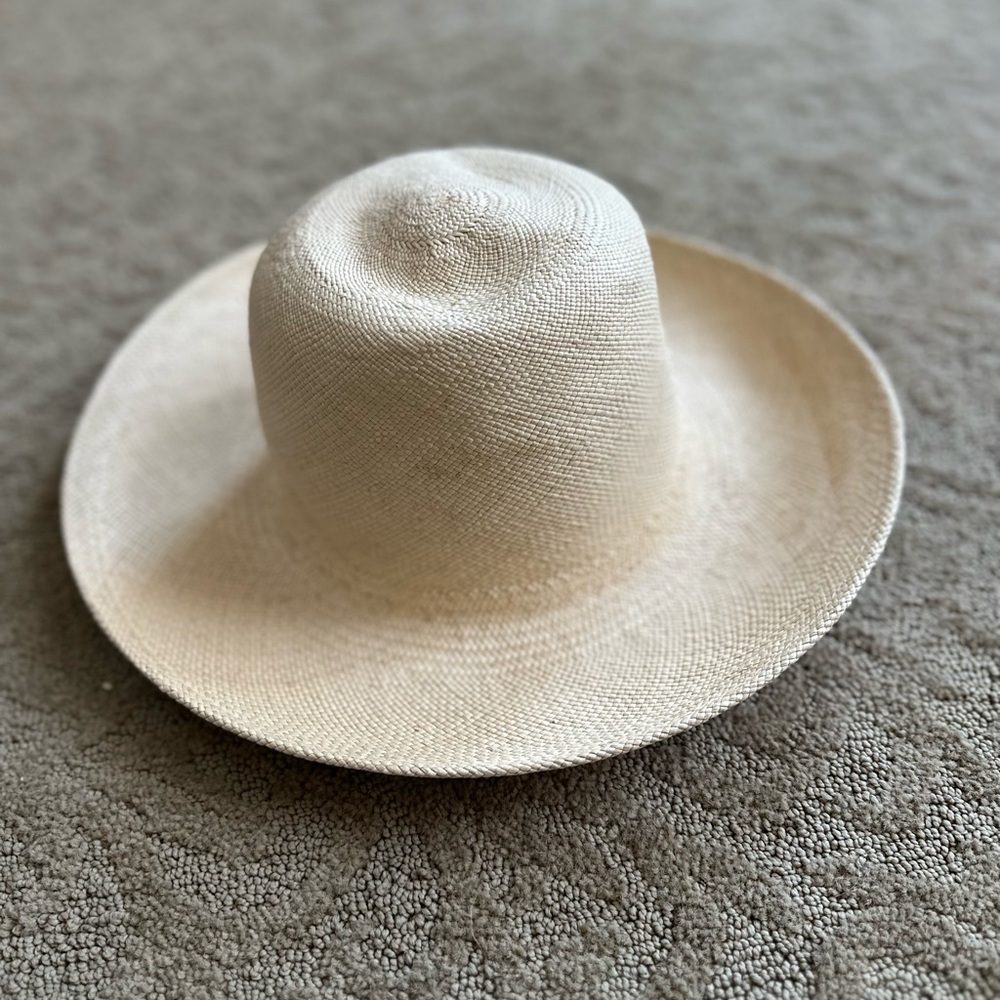 Eddie Bauer Tan Fedora Hat with Wide Brim